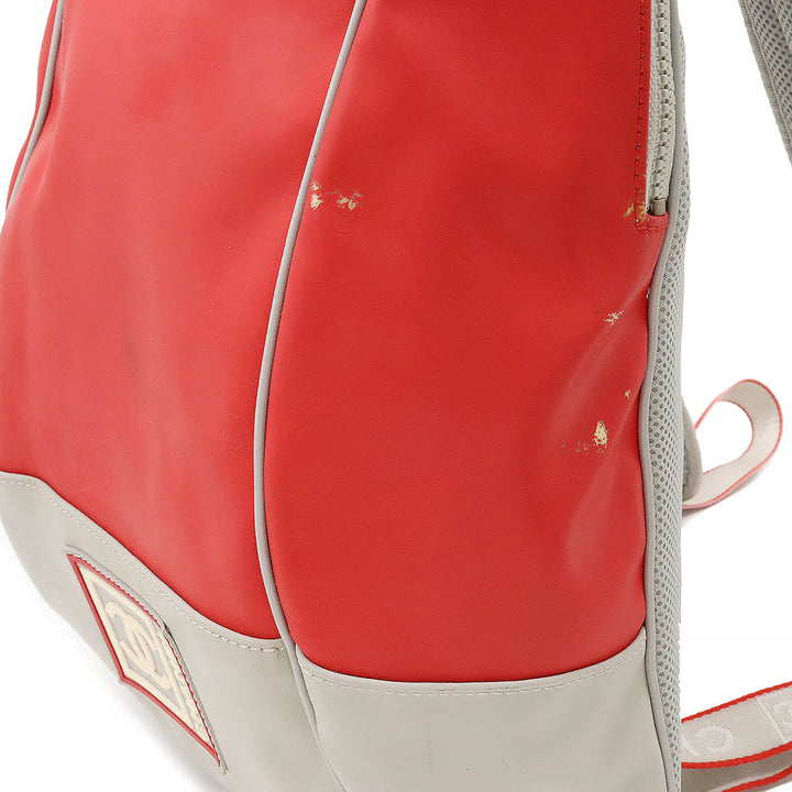 Top Quality Chanel Top Quality Chanel SPORTS LINE COCOMARK BACKPACK RUCKSACH LAVER Mesh RED RED GREY
