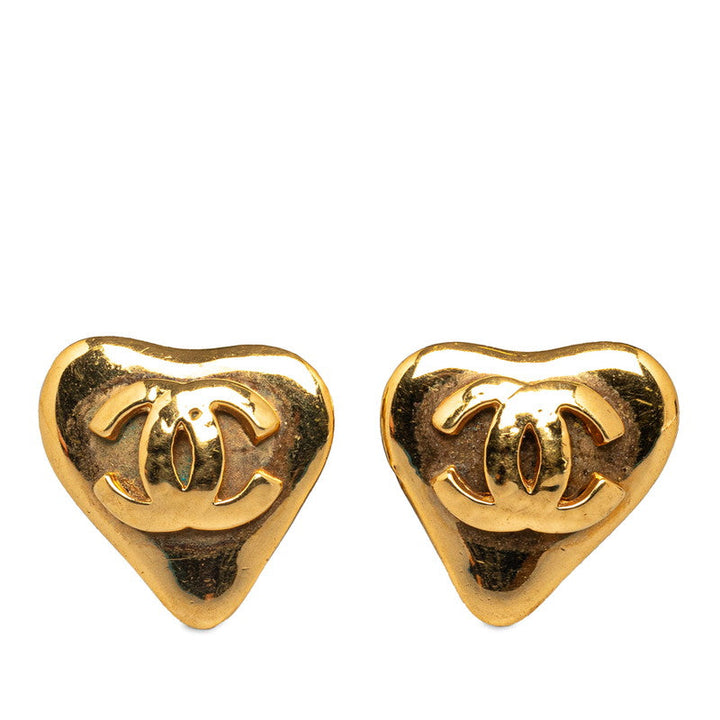 Top Quality Chanel COCOMARK HEART EARLING GOLD MECKING LADY CHANEL