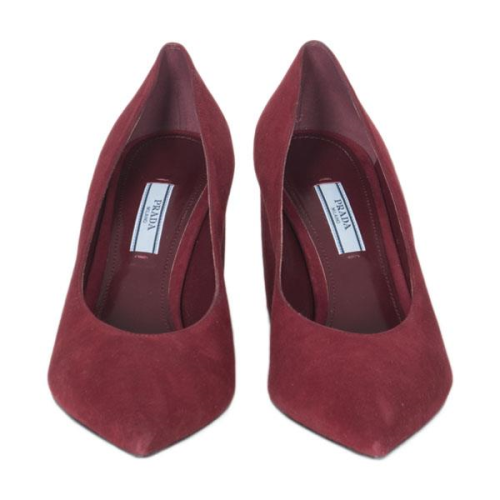 Prada Suede Block Heel Pumps - New Condition