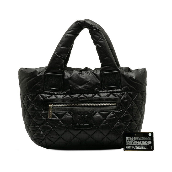 Top Quality Chanel Coca-Cola PM Coca-Cola Killing Tote Bag Black Nylon Leather  Chanel