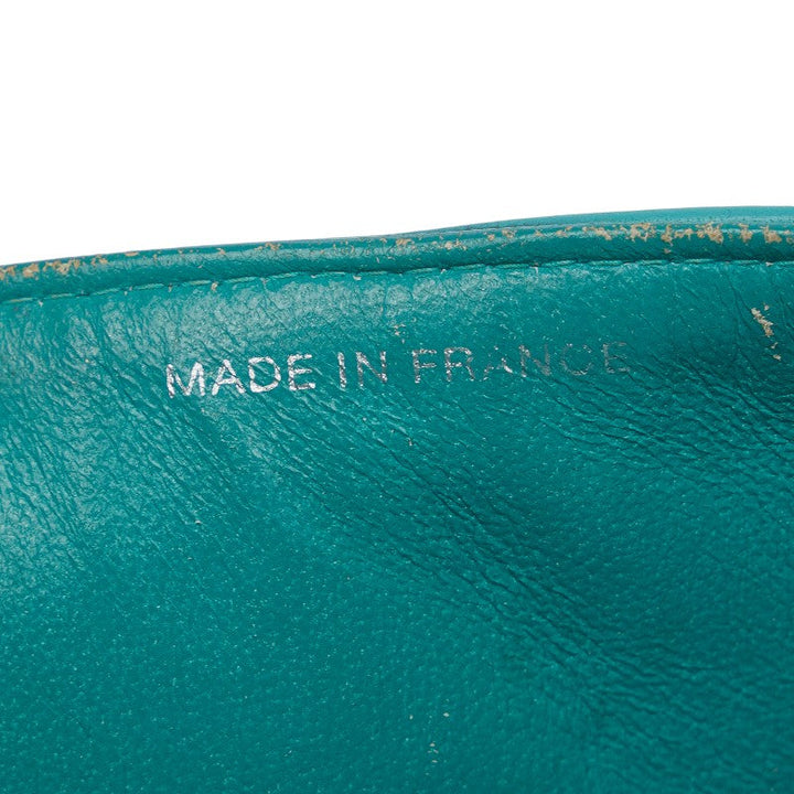 Top Quality Chanel Matrace 25 Cocomark Double Flap ilver  Chain Shoulder Bag Light Green  Lady CHANEL
