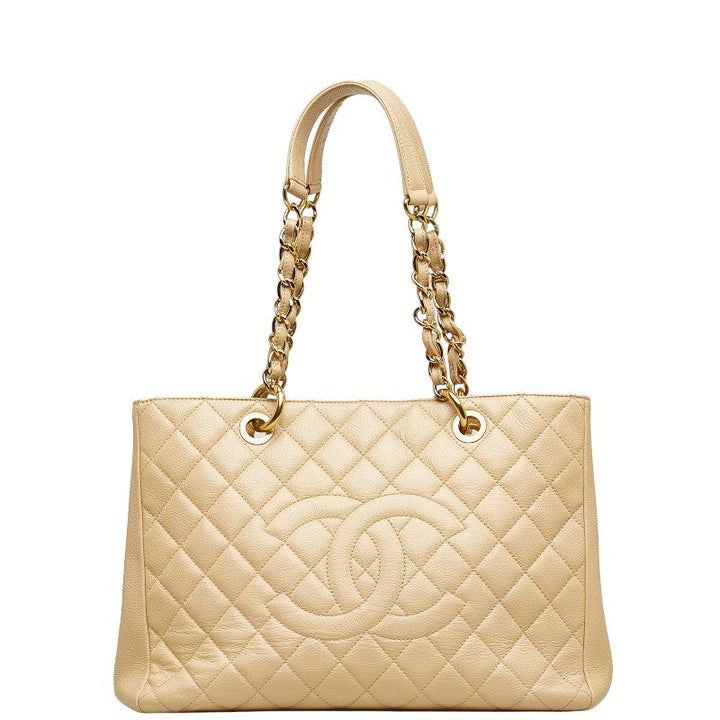 Top Quality Chanel Matrases Gold  Chain houlder Bag A50995 Beige Caviar S  CHANEL
