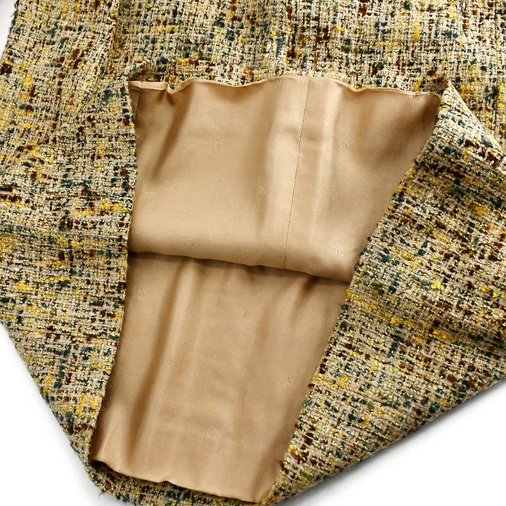 Top Quality Chanel Setup Suit Jacket Skirt Beige 98A #40