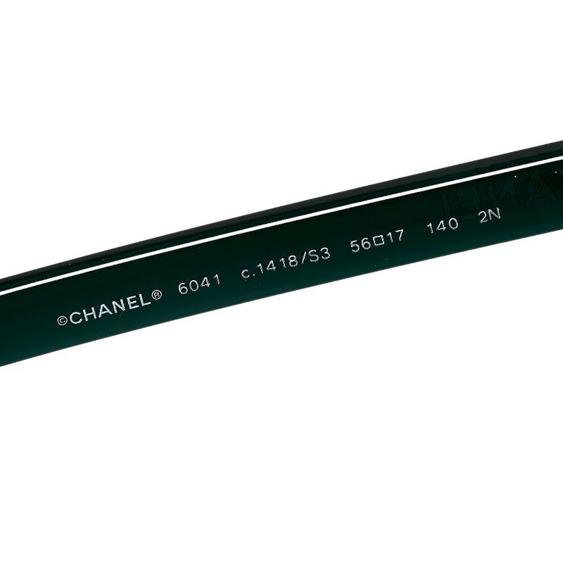 Top Quality Chanel Mattress Chain Sun Glasses 6041 Green Brown Plastic  Chanel