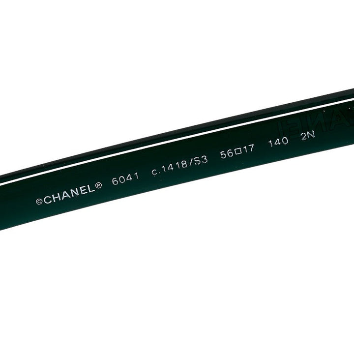 Top Quality Chanel Mattress Chain Sun Glasses 6041 Green Brown Plastic  Chanel