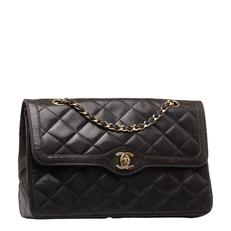 Top Quality Chanel Matrasse Double Flap  Limited Handbag Chain Shoulder Bags Black  S  CHANEL
