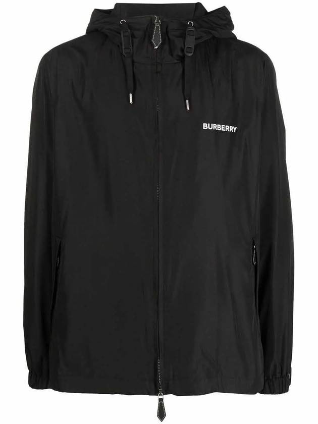 Burberry Men's Horseferry Logo Hooded Jacket Black