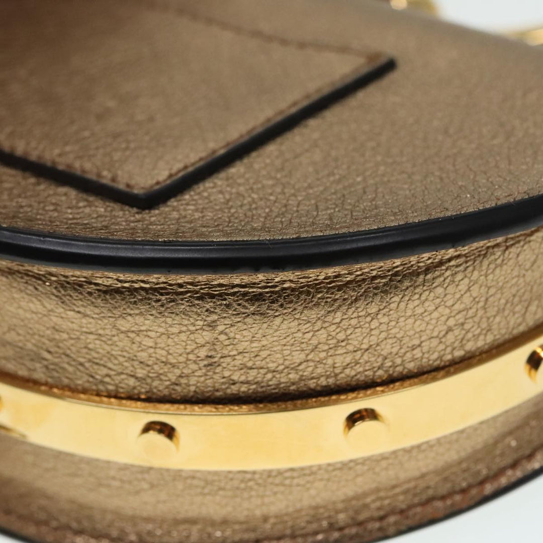 Chloe Nile Small Minodiaire Shoulder Bag Leather Gold 92103