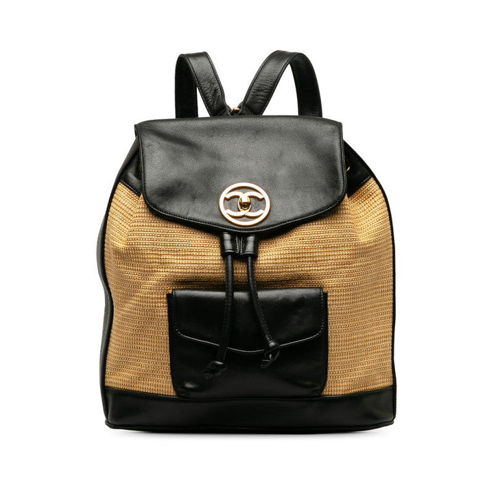 Top Quality Chanel Cocomark Rucksack Rufia Leather  Top Quality Chanel Rucksack