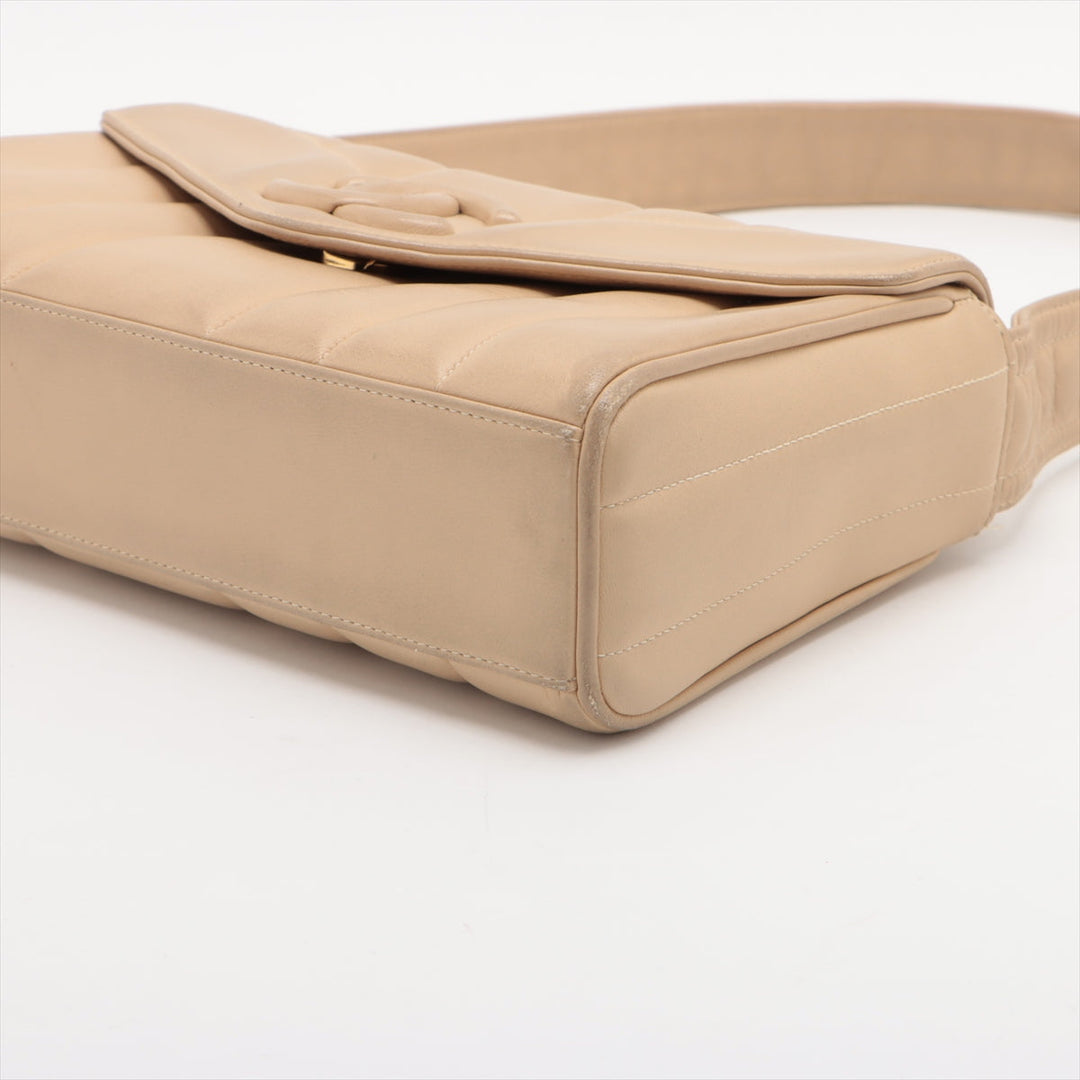 Top Quality Chanel Mademoiselle Shoulder Bag in Lambskin Beige