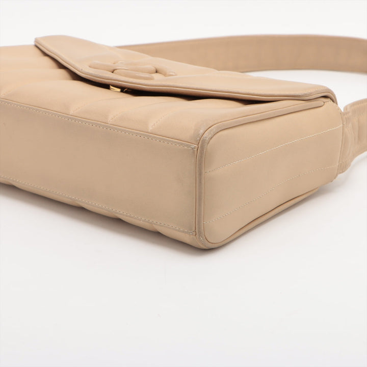 Top Quality Chanel Mademoiselle Shoulder Bag in Lambskin Beige
