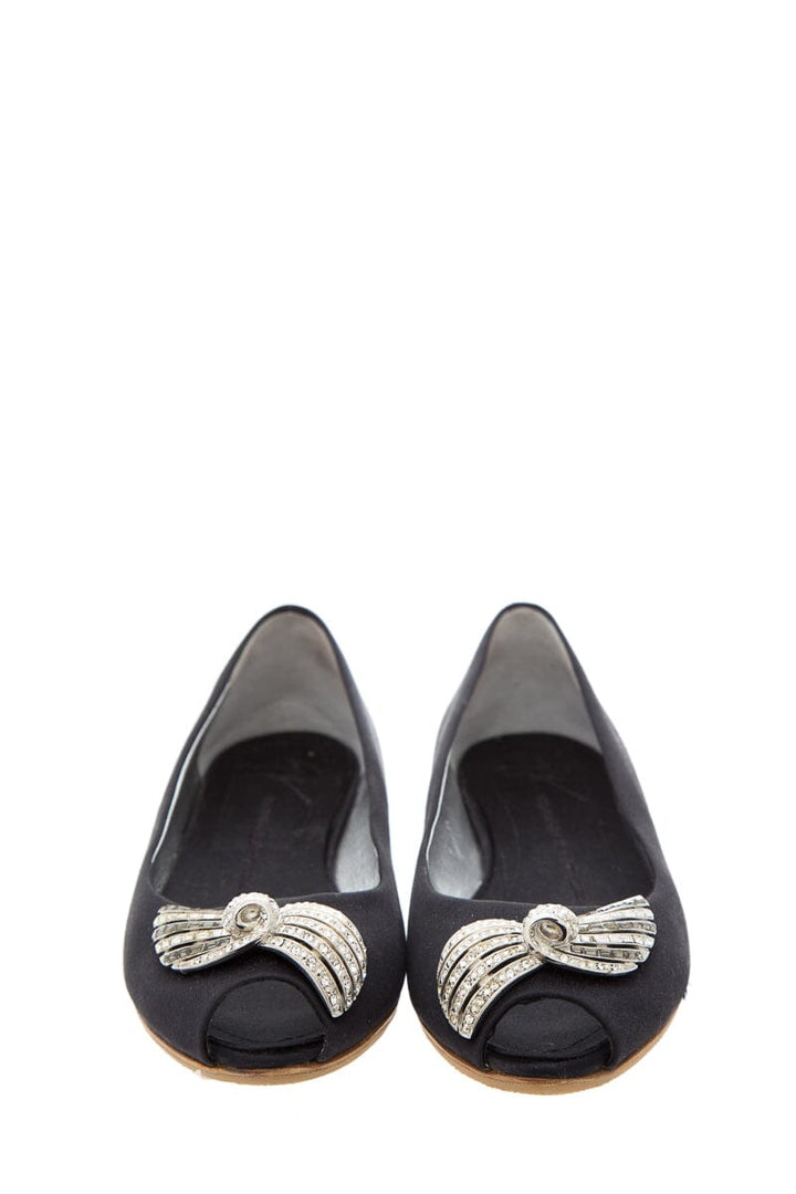 Giuseppe Zanotti Black Flats SZ 36.5