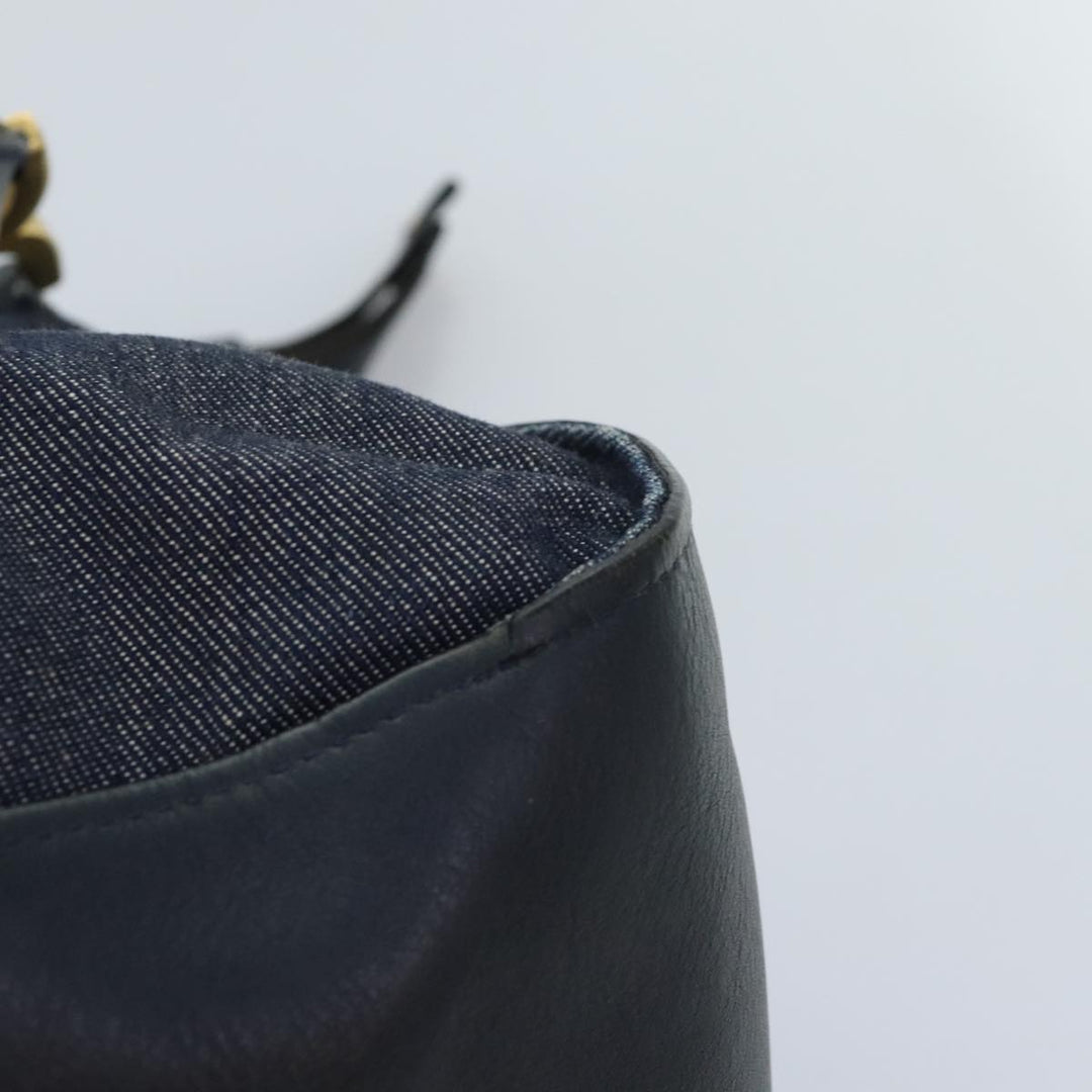 Chloe Mercy Shoulder Bag Denim Navy Gold 92676