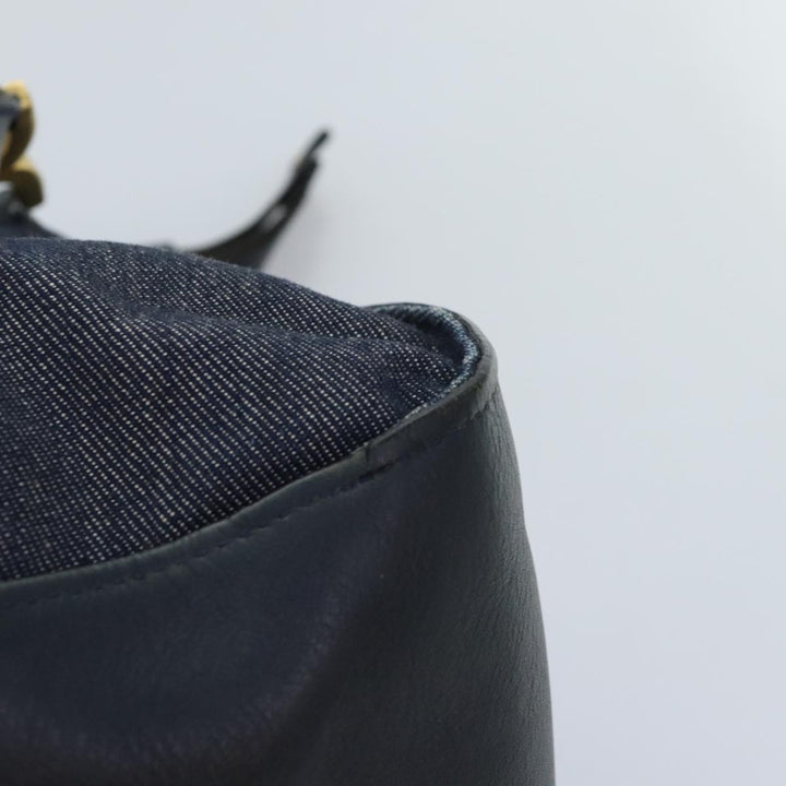 Chloe Mercy Shoulder Bag Denim Navy Gold 92676