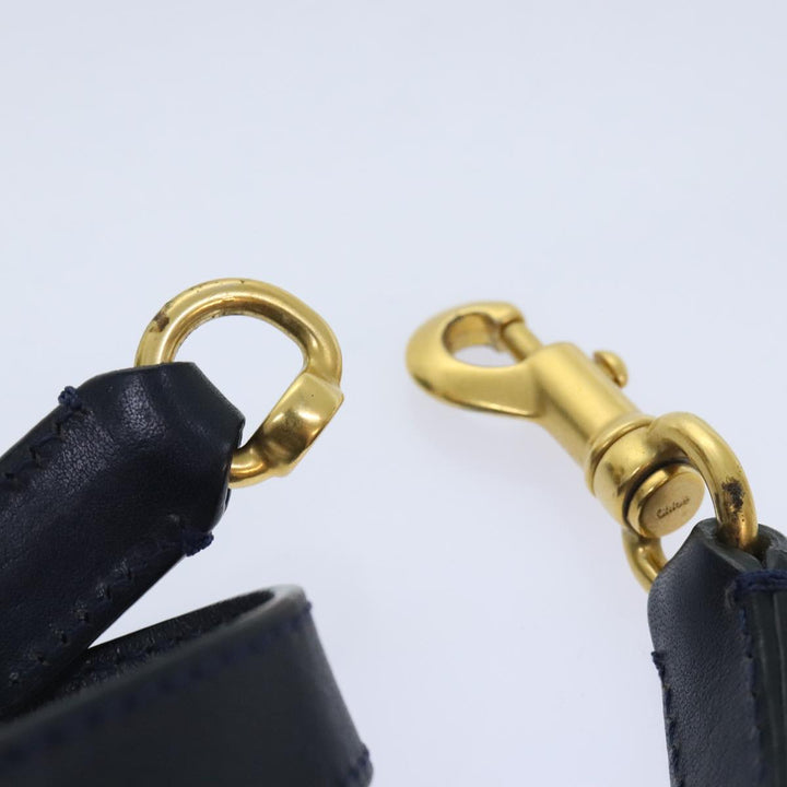 Chloe Mercy Shoulder Bag Denim Navy Gold 92676