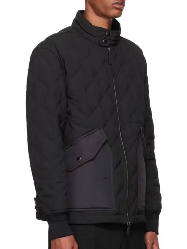 Burberry Diamond Quilted Thermoregulated Jacket Black