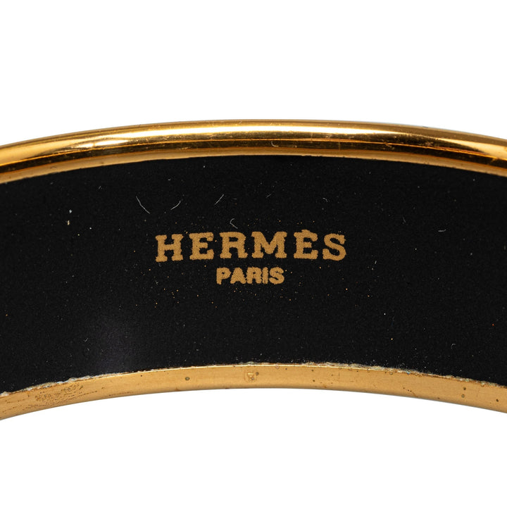 Top quality Hermes Babylon Lions Wide Enamel Bangle Costume Bracelet