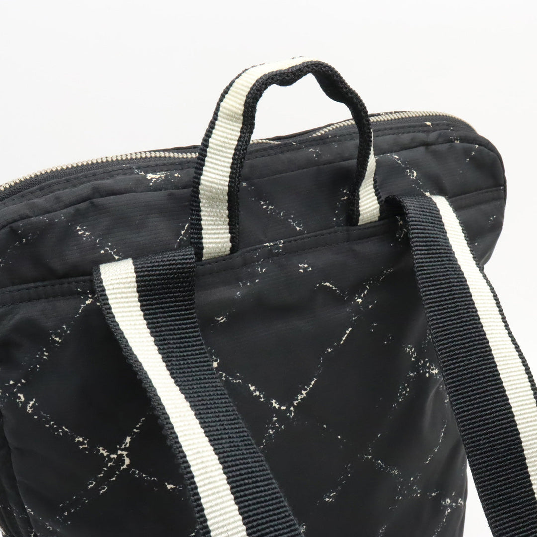 Top Quality Chanel  Travel Line Rucksack Backpack  Nylon  Black Black Blumin