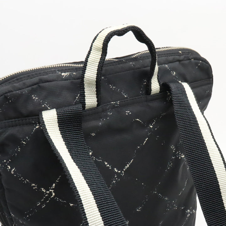 Top Quality Chanel  Travel Line Rucksack Backpack  Nylon  Black Black Blumin