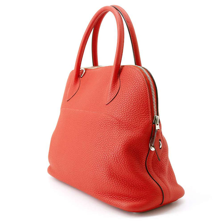 HERMES Bolide Rouge Pivoine Taurillon Clemence Size 31