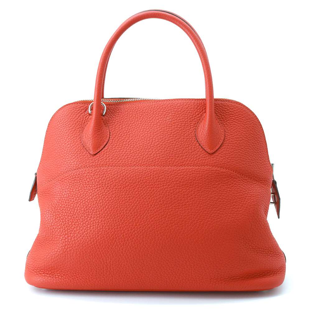 HERMES Bolide Rouge Pivoine Taurillon Clemence Size 31