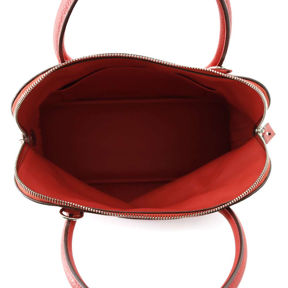 HERMES Bolide Rouge Pivoine Taurillon Clemence Size 31
