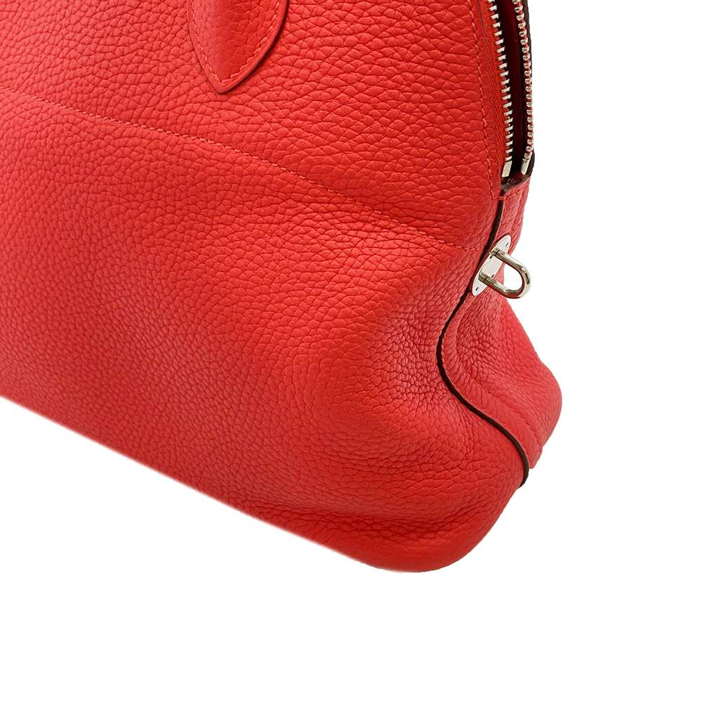 HERMES Bolide Rouge Pivoine Taurillon Clemence Size 31