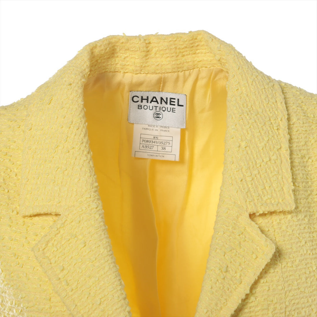 Top Quality Chanel Coconut Button 97C Twid Best 38  Yellow P08934V05275
