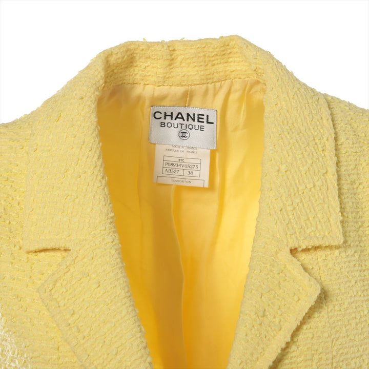 Top Quality Chanel Coconut Button 97C Twid Best 38  Yellow P08934V05275