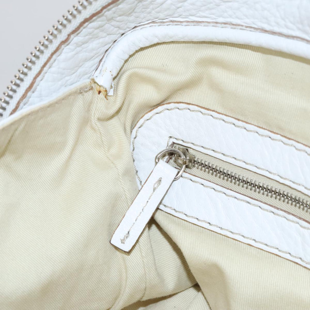 Chloe Paddington Hand Bag Leather White 93544