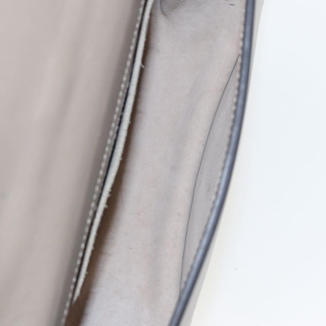 Chloe Nile Shoulder Bag Leather Gray Gold 3S1301 93835