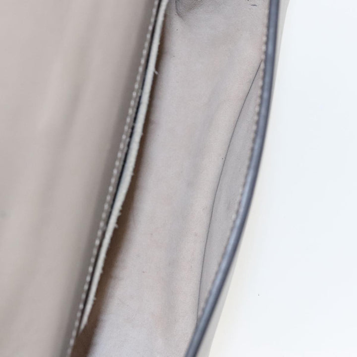 Chloe Nile Shoulder Bag Leather Gray Gold 3S1301 93835