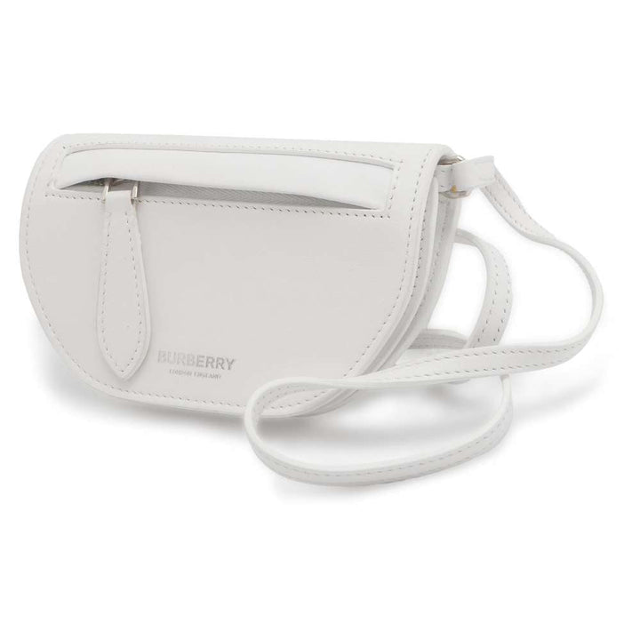 BURBERRY Mini Olympia Micro Shoulder Bag White 8040736 Leather Size Mini