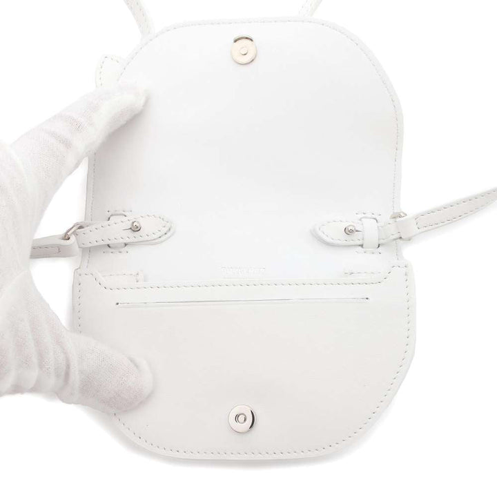 BURBERRY Mini Olympia Micro Shoulder Bag White 8040736 Leather Size Mini