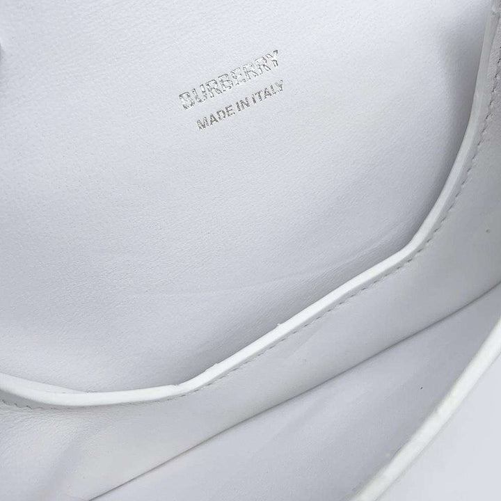 BURBERRY Mini Olympia Micro Shoulder Bag White 8040736 Leather Size Mini