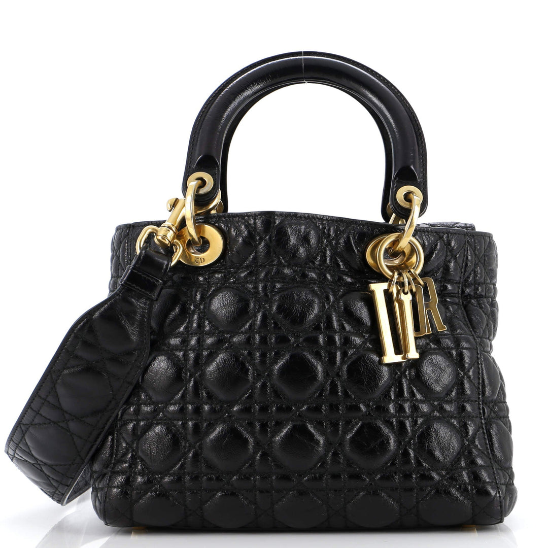 Top quality Dior Supple Lady Top quality Dior Bag Cannage Quilt Leather Medium