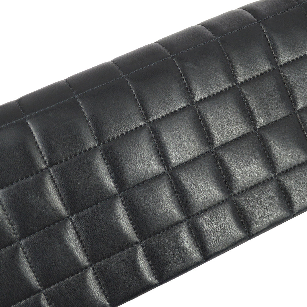Top Quality Chanel Black Lambskin Choco Bar Shoulder Bag