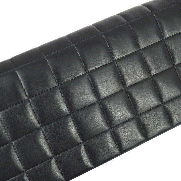 Top Quality Chanel Black Lambskin Choco Bar Shoulder Bag