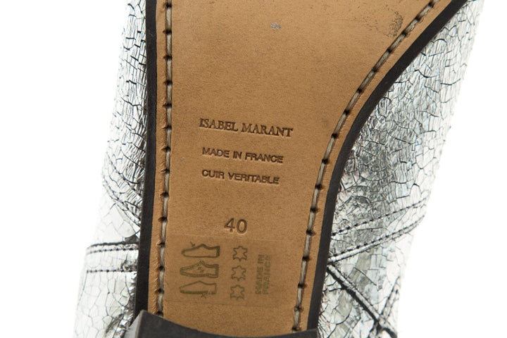 Isabel Marant Silver Booties SZ 40