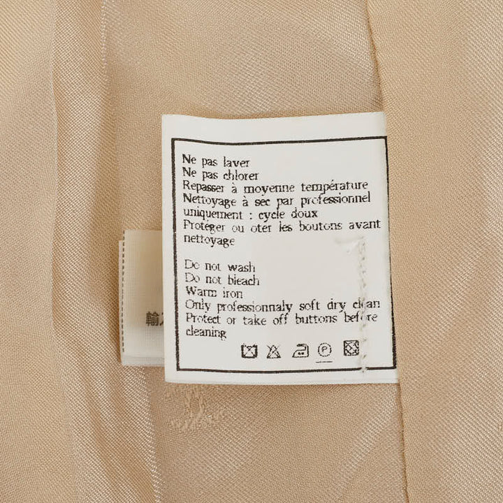 Top Quality Chanel Top Quality Chanel P07548V05526 Terrated Jacket Wool Beige