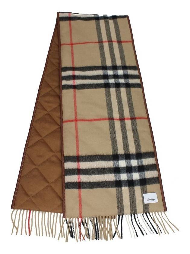 Burberry Padded Check Scarf Beige