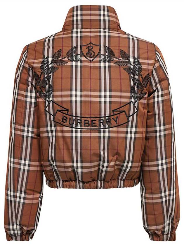 Burberry Check Nylon Down Padding Dark Birch Brown