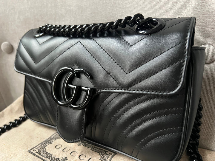 Gucci GG Black Marmont Mini Shoulder Bag (RRP £1,700)