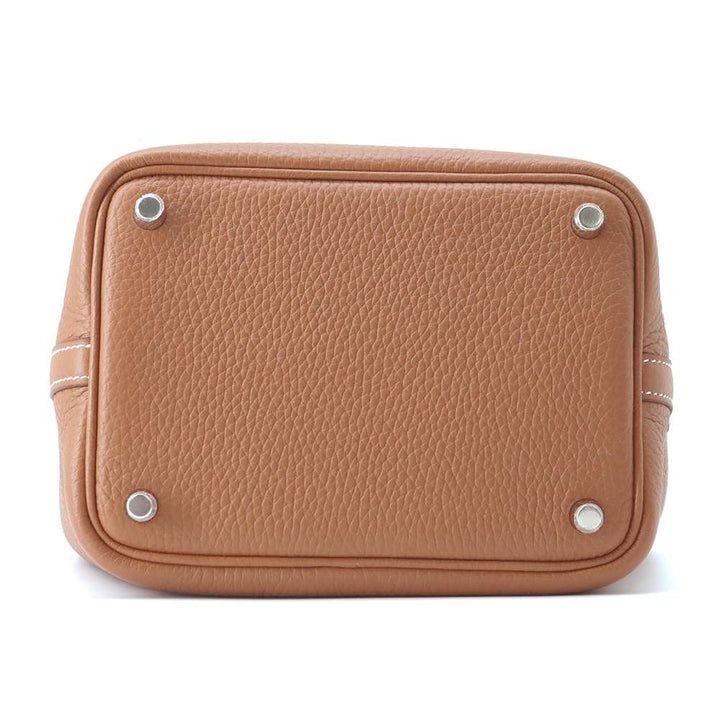 HERMES Picotin Gold Taurillon Clemence Size PM