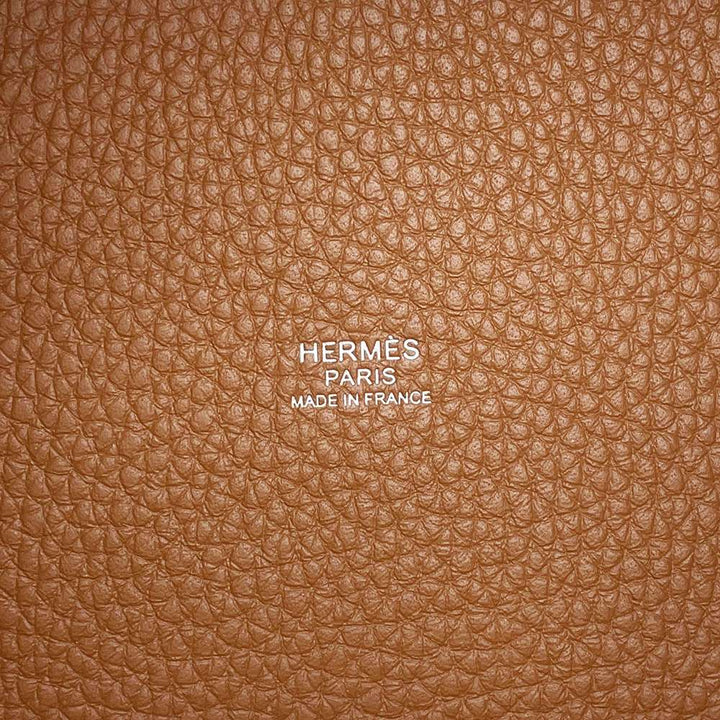 HERMES Picotin Gold Taurillon Clemence Size PM