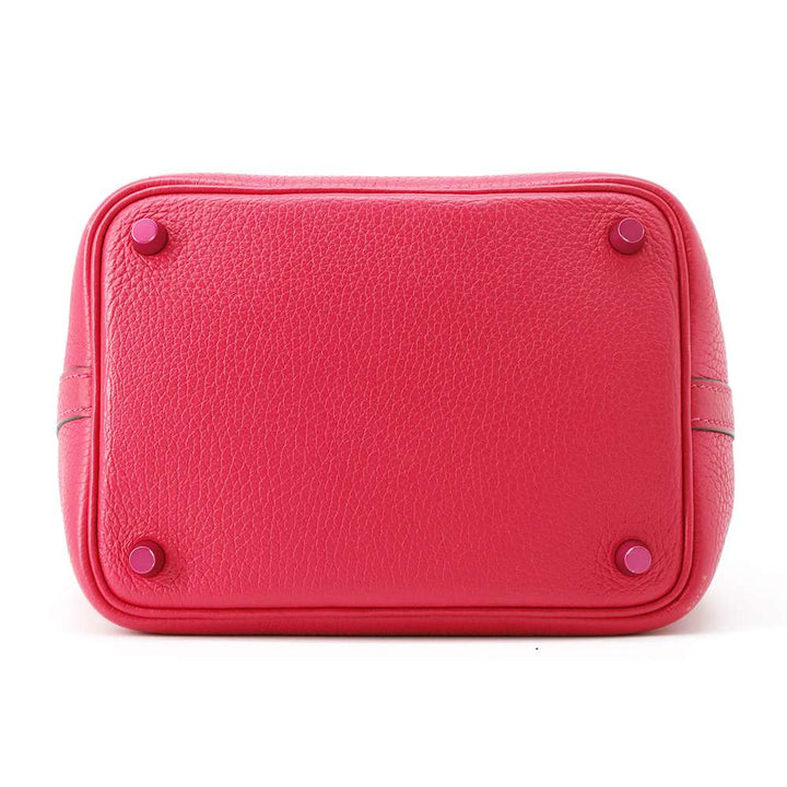 Hermes Picotin Lock Mono Chrome Rose mexico Taurillon Clemence Size PM