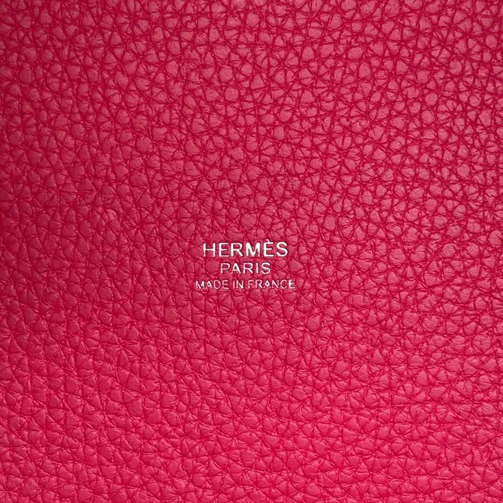 Hermes Picotin Lock Mono Chrome Rose mexico Taurillon Clemence Size PM