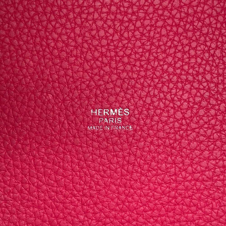 Hermes Picotin Lock Mono Chrome Rose mexico Taurillon Clemence Size PM