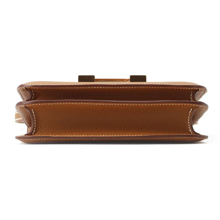 HERMES Constance3 Miroir Gold Epsom Size Mini