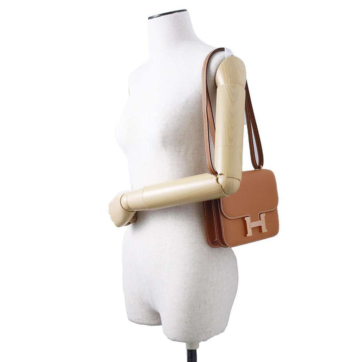 HERMES Constance3 Miroir Gold Epsom Size Mini